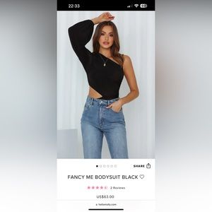 Never worn, hello molly bodysuit, size:M